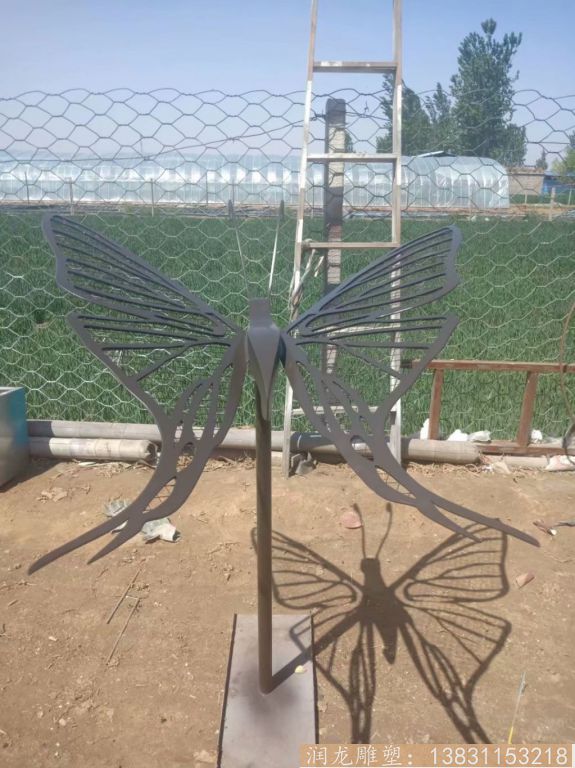 不锈钢蝴蝶雕塑，花园蝴蝶雕塑1